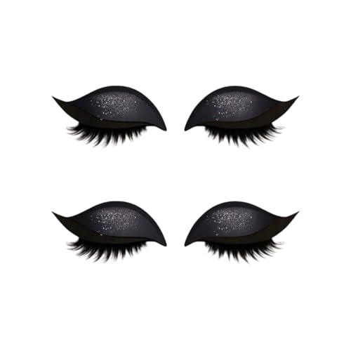 Lazy Ly Shadows Wimpernflecken Farbenfrohe Lidschatten Wimpern Make Up Aufkleber Wiederverwendbares Augen Make Up Multicolory Lidschatten Wimpern Patches von Gissroys