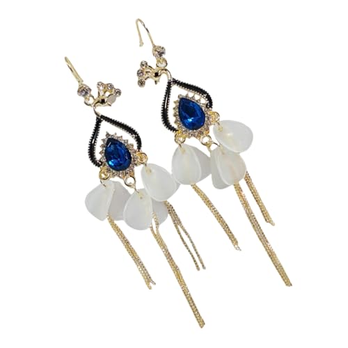 Luxuriöser Wasserfall Perlenohrringe Elegante Legierungsbaus Pene Anhänger Ohrringe Mit Elegantem Quastendetail Für Frauen Modeschmuck Für Frauen von Gissroys