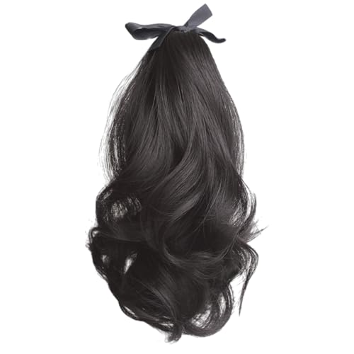 Mädchen Synthetische Haarstücke Haare Erweiterungen Curly Perücken Für Cosplay Street Photography Synthetisches Haarstück Für Cosser Hair Extensions Pferdeschwanz von Gissroys