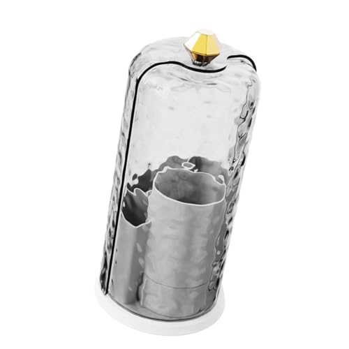 Make-up-Pinselhalter mit Deckel, drehbar, staubdicht, Make-up-Pinsel-Aufbewahrungs-Organizer für Pinsel von Gissroys