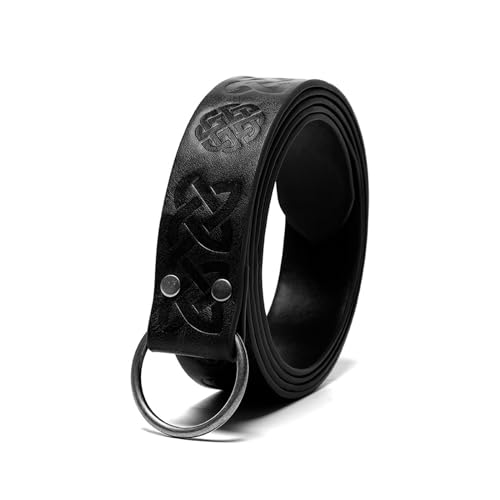 Mittelalterliche Gürteltasche aus Kunstleder, Mittelalter, tragbar, Münzgeldbörse, Gürteltasche, LARP, Kostüme, Geschenke, LARP Hüfttasche, Fas054bk, Einheitsgröße, Mass Beauty von Gissroys