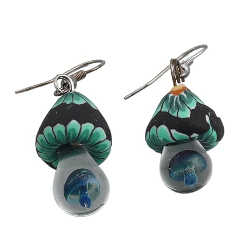 Mode Farbenfrohe Pilzcharme Ohrringe Einzigartige Dangle Einfacher Anhänger Ohrring Party Schmuck Charme Ohrring Bunte Pilze Für Frauen Schmuck von Gissroys