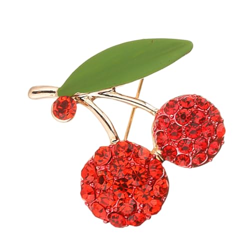 Mode Kirschen Fruchtbroschen Stecknadel Schmuck Statement Grüne Kubikzirkon Kirschen Brosche Für Sammler Modische Set Mode Kirschen Fruchtbroschen Stecknadel Schmuck Statement Grüne Kubikzirkon Kirschen Brosche Für Sammler Modische Set von Gissroys