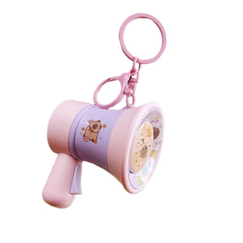 Musical Animal Bag Charme Keyring Voice Message 30 Sekunden Wiedergabewagen Dekore Zubehör Anhänger Für Student Kapibarasan Keychain von Gissroys