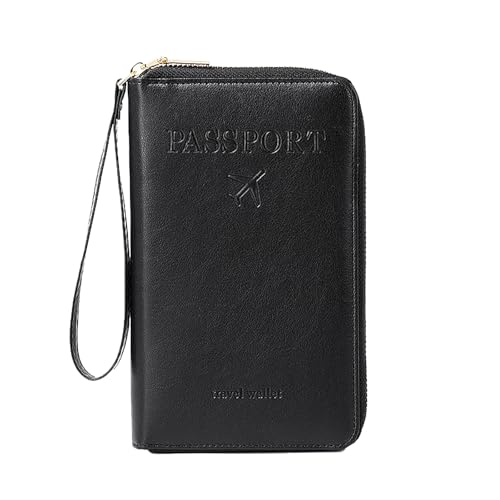 PU Leather Passportsabdeckungen Pässe Halterabdeckungen Reise Brieftasche Reißverschluss Reisekartenhalter Für Für Mann Und Frauen Passabdeckung PU Lederpassabdeckung Brieftasche Reißverschluss Karte von Gissroys