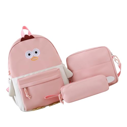 Rucksäcke Für Girl 3PCS Kids Kinder Teen School Rucksack Mit Umhängetaschen Bleistiftbeutel Set Schöne Büchertaschen Reise Rucksäcke Mit Schulter von Gissroys