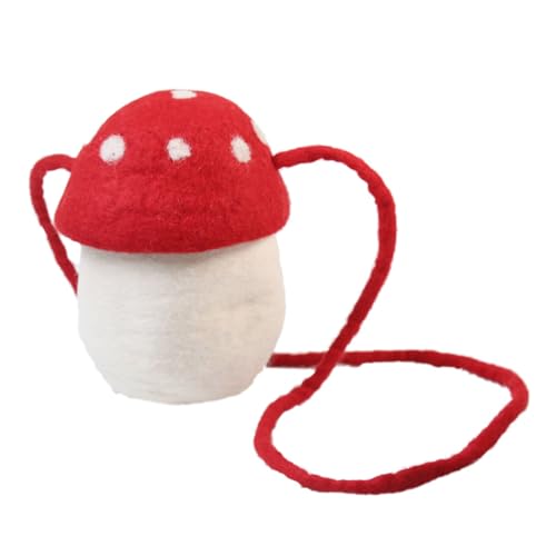 Schöne Handy-Tasche für Damen, trendige Umhängetasche, kleine Schultertasche, Pilz-Geldbörse, Kuriertasche, Kuriertasche, Pilz-Umhängetasche für Kinder und Frauen, trendiger Schultertasche von Gissroys