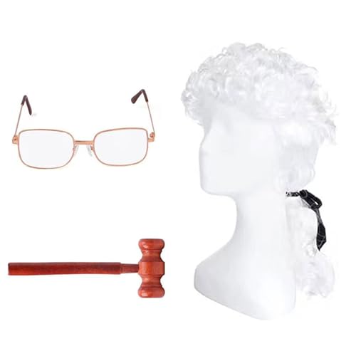 Schulveranstaltung Old Lady Cosplay Set Synthetische Traditionelle Erwachsene Perücken Für Schulfeier Event Kostüm von Gissroys