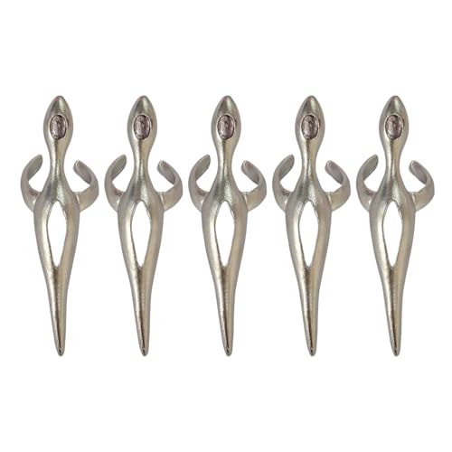 Stilvolle Punk-Ringe, Fingerspitzenringe, rostbeständig, Schmuck, Gothic-Accessoires für Themenfotografie und gesellschaftliche Veranstaltungen, einzigartiges Statement, Einheitsgröße, Wie beschrieben von Gissroys