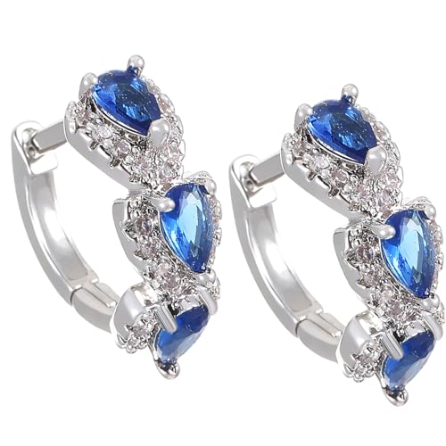 Trendige Zirkonia-Ohrring-Accessoires, schöne Zirkonia-Creolen-Verzierung für Frauen, verbessert den individuellen Charme von Gissroys