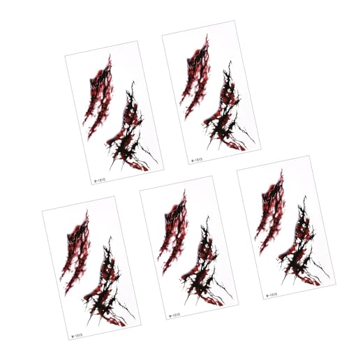 Variety Pack Halloween Temporärer Aufkleber Realistischer Narben Wasserdichtungsaufkleber Für Cosplay Und Rollenspiele Horror Make Up Narbenaufkleber von Gissroys