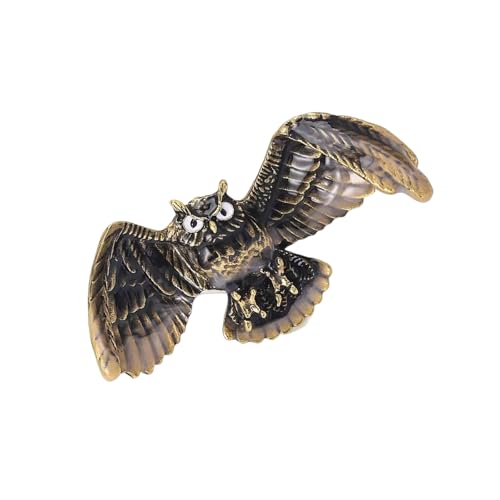Vintage Owl Brosche Elegante Legierungsschmuck Mit Kristallen Rassemestonen Für Frauen Männer Geschenk Für Modeaccessoires Vintage Owl von Gissroys