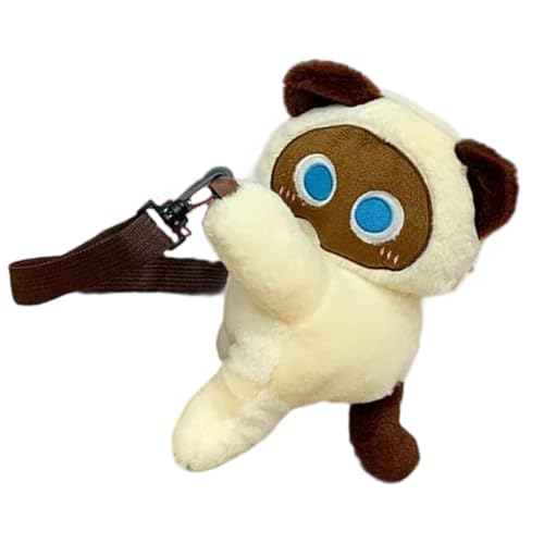 Weiche Spielzeug Crossbody Tasche Mit Dicker Gepolsterter Schultergurt Große Kapazitätsklaren Für Den Täglichen Gebrauch Und Die Reise Der Geräumigen Plüschigen Umhängetasche Für Die Reise von Gissroys