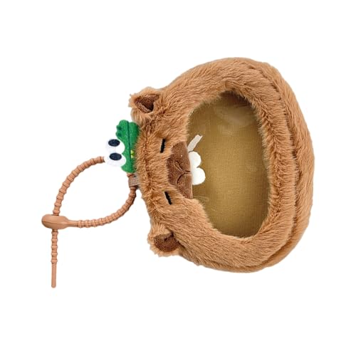 Weiche gefüllte Capybara-Beutel, bezaubernde Plüsch-Münzgeldbörse, Aufbewahrungstasche, kompaktes Design, hält Münzen, Kosmetika und Accessoires, bezaubernde Capybara-Haltertasche, a, Mass Beauty von Gissroys