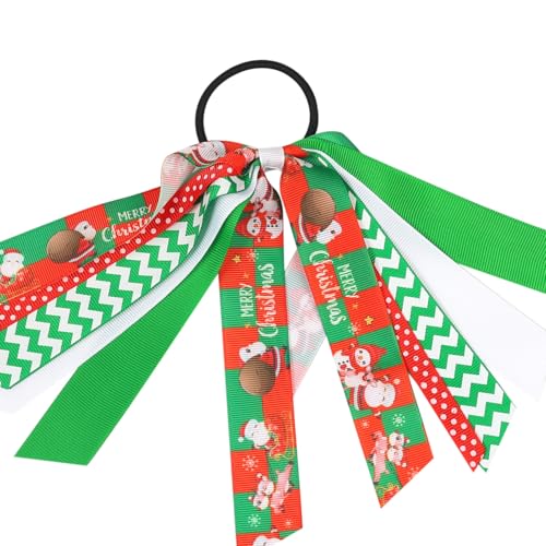 Weihnachts-Haargummis für Mädchen, elastische Haargummis, Weihnachtsstimmung, bunte Haargummis, elastische Haargummis von Gissroys