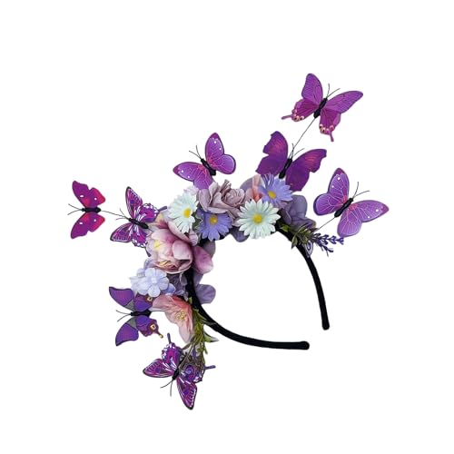 Wie Blumen Schmetterling Hairban Haarstyling Accessoire Mit Biegsamem Draht Ideal Für Gartenpartys Und Galas Event Butterfly Fascinator von Gissroys
