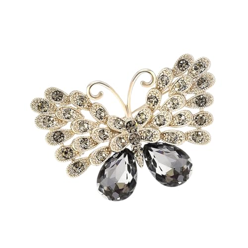 Zarte Strasssteine ​​Schmetterlingsbrosche Legierung Mode Accessoire Für Kleidermäntel Und Jacken Kleidung Accessoires Bunte Strasssteine ​​Brosche Hochzeit von Gissroys