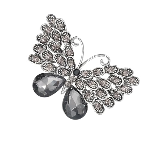Zarte Strasssteine ​​Schmetterlingsbrosche Legierung Mode Accessoire Für Kleidermäntel Und Jacken Kleidung Accessoires Bunte Strasssteine ​​Brosche Hochzeit von Gissroys