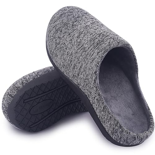 Git-up Orthopädische Hausschuhe für Damen Herren Slip On Hausschuhe mit Senkfußeinlage Rutschfest Gummi Sohle Arch Support Slippers, Plattfüße, Plantar Fasciitis, Fußschmerzen, Grau 39. von Git-up