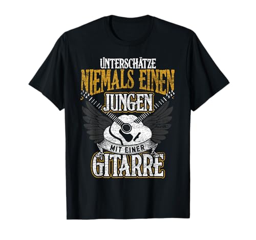 Akustik Gitarre Jungen Geschenk Gitarrist T-Shirt Akustik Gitarre Jungen Geschenk Gitarrist T-Shirt von Gitarre Geschenk Gitarrist Musiker Jungen