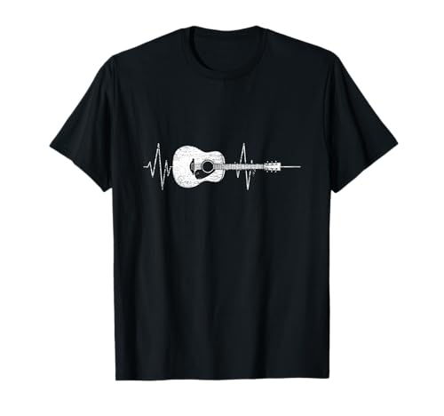 Gitarre Herzschlag Geschenk Gitarristen Musik Damen Herren - T-Shirt Gitarre Herzschlag Geschenk Gitarristen Musik Damen Herren - T-Shirt von Gitarren Geschenkideen Merch
