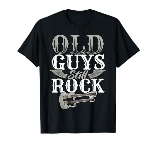 Alte Männer rocken immer noch Lustiges Rentner Gitarre T-Shirt Alte Männer rocken immer noch Lustiges Rentner Gitarre T-Shirt von Gitarren Shirts