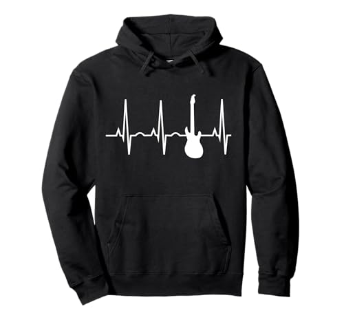 Guitar Hoodie - E-Gitarre Heartbeat Geschenk Sweatshirt Pullover Hoodie Guitar Hoodie - E-Gitarre Heartbeat Geschenk Sweatshirt Pullover Hoodie von Gitarrenspieler Shirts & Gitarre Heartbeat Rhythm