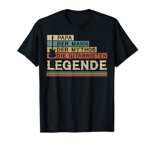Gitarren Shirt Herren Papa Gitarrist Geschenk Gitarre T-Shirt Gitarren Shirt Herren Papa Gitarrist Geschenk Gitarre T-Shirt von Gitarrist Geschenke & Gitarrenspieler Shirt