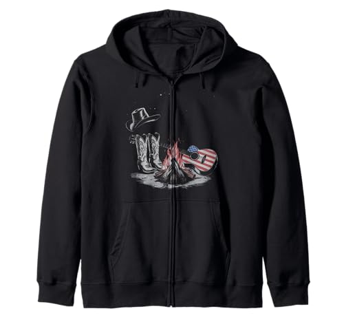 Gitarre Tshirt Herren Damen Gitarrist Musik Rock USA Flagge Kapuzenjacke Gitarre Tshirt Herren Damen Gitarrist Musik Rock USA Flagge Kapuzenjacke von Gitarrist TShirt Patriotic USA Rock American