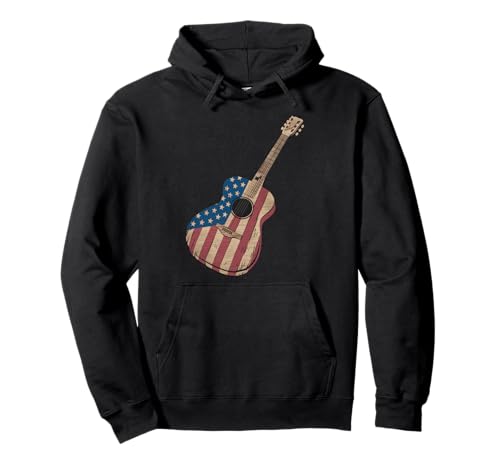 Gitarre Tshirt Herren Damen Gitarrist Musik Rock USA Flagge Pullover Hoodie Gitarre Tshirt Herren Damen Gitarrist Musik Rock USA Flagge Pullover Hoodie von Gitarrist TShirt Patriotic USA Rock American