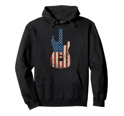 Gitarre Tshirt Herren Damen Gitarrist Musik Rock USA Flagge Pullover Hoodie Gitarre Tshirt Herren Damen Gitarrist Musik Rock USA Flagge Pullover Hoodie von Gitarrist TShirt Patriotic USA Rock American