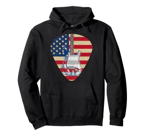 Gitarre Tshirt Herren Damen Gitarrist Musik Rock USA Flagge Pullover Hoodie Gitarre Tshirt Herren Damen Gitarrist Musik Rock USA Flagge Pullover Hoodie von Gitarrist TShirt Patriotic USA Rock American