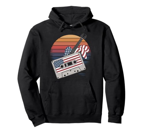 Gitarre Tshirt Herren Damen Gitarrist Musik Rock USA Flagge Pullover Hoodie Gitarre Tshirt Herren Damen Gitarrist Musik Rock USA Flagge Pullover Hoodie von Gitarrist TShirt Patriotic USA Rock American