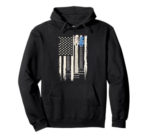 Gitarre Tshirt Herren Damen Gitarrist Musik Rock USA Flagge Pullover Hoodie Gitarre Tshirt Herren Damen Gitarrist Musik Rock USA Flagge Pullover Hoodie von Gitarrist TShirt Patriotic USA Rock American