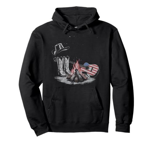 Gitarre Tshirt Herren Damen Gitarrist Musik Rock USA Flagge Pullover Hoodie Gitarre Tshirt Herren Damen Gitarrist Musik Rock USA Flagge Pullover Hoodie von Gitarrist TShirt Patriotic USA Rock American