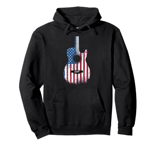 Gitarre Tshirt Herren Damen Gitarrist Musik Rock USA Flagge Pullover Hoodie Gitarre Tshirt Herren Damen Gitarrist Musik Rock USA Flagge Pullover Hoodie von Gitarrist TShirt Patriotic USA Rock American