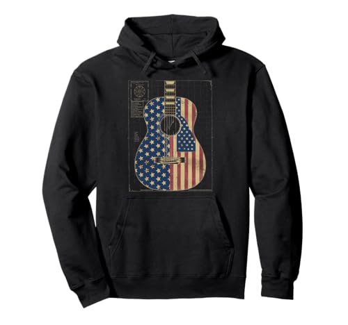Gitarre Tshirt Herren Damen Gitarrist Musik Rock USA Flagge Pullover Hoodie Gitarre Tshirt Herren Damen Gitarrist Musik Rock USA Flagge Pullover Hoodie von Gitarrist TShirt Patriotic USA Rock American