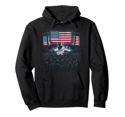 Gitarre Tshirt Herren Damen Gitarrist Musik Rock USA Flagge Pullover Hoodie Gitarre Tshirt Herren Damen Gitarrist Musik Rock USA Flagge Pullover Hoodie von Gitarrist TShirt Patriotic USA Rock American
