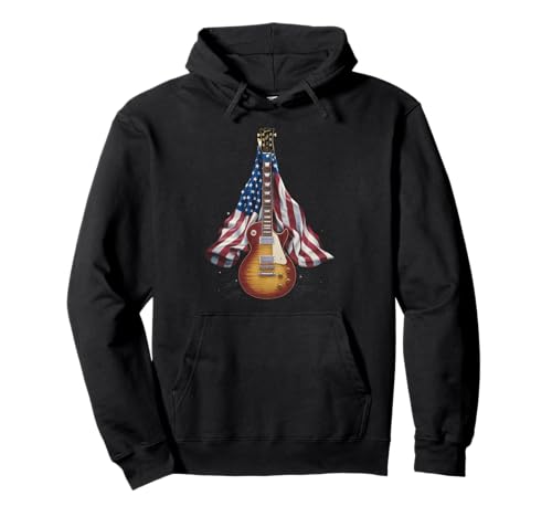 Gitarre Tshirt Herren Damen Gitarrist Musik Rock USA Flagge Pullover Hoodie Gitarre Tshirt Herren Damen Gitarrist Musik Rock USA Flagge Pullover Hoodie von Gitarrist TShirt Patriotic USA Rock American