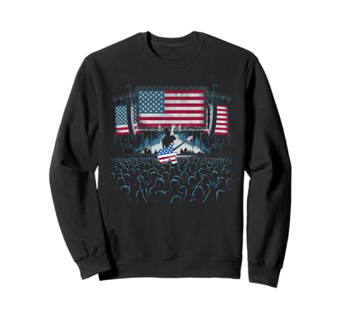 Gitarre Tshirt Herren Damen Gitarrist Musik Rock USA Flagge Sweatshirt Gitarre Tshirt Herren Damen Gitarrist Musik Rock USA Flagge Sweatshirt von Gitarrist TShirt Patriotic USA Rock American