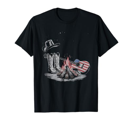 Gitarre Tshirt Herren Damen Gitarrist Musik Rock USA Flagge T-Shirt Gitarre Tshirt Herren Damen Gitarrist Musik Rock USA Flagge T-Shirt von Gitarrist TShirt Patriotic USA Rock American