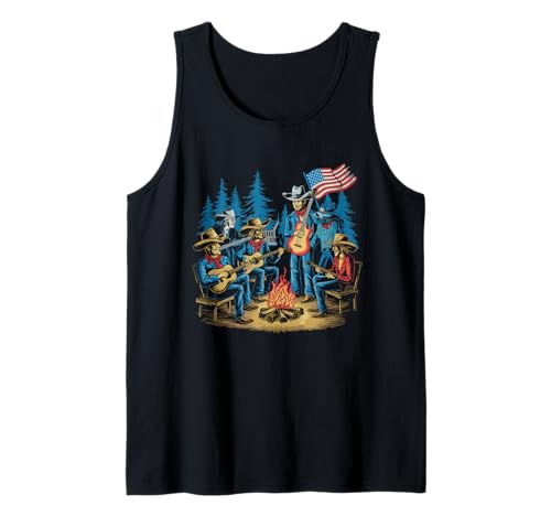 Gitarre Tshirt Herren Damen Gitarrist Musik Rock USA Flagge Tank Top Gitarre Tshirt Herren Damen Gitarrist Musik Rock USA Flagge Tank Top von Gitarrist TShirt Patriotic USA Rock American