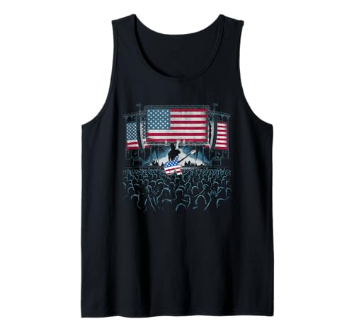 Gitarre Tshirt Herren Damen Gitarrist Musik Rock USA Flagge Tank Top Gitarre Tshirt Herren Damen Gitarrist Musik Rock USA Flagge Tank Top von Gitarrist TShirt Patriotic USA Rock American