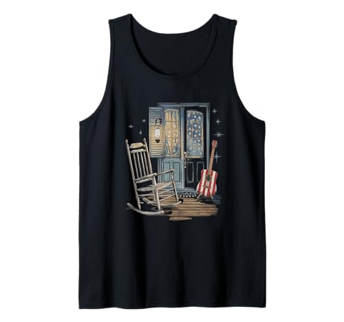 Gitarre Tshirt Herren Damen Gitarrist Musik Rock USA Flagge Tank Top Gitarre Tshirt Herren Damen Gitarrist Musik Rock USA Flagge Tank Top von Gitarrist TShirt Patriotic USA Rock American