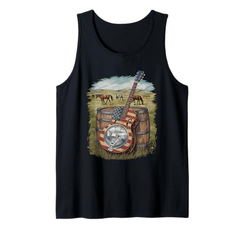 Gitarre Tshirt Herren Damen Gitarrist Musik Rock USA Flagge Tank Top Gitarre Tshirt Herren Damen Gitarrist Musik Rock USA Flagge Tank Top von Gitarrist TShirt Patriotic USA Rock American