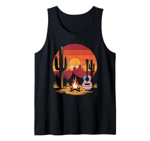 Gitarre Tshirt Herren Damen Gitarrist Musik Rock USA Flagge Tank Top Gitarre Tshirt Herren Damen Gitarrist Musik Rock USA Flagge Tank Top von Gitarrist TShirt Patriotic USA Rock American