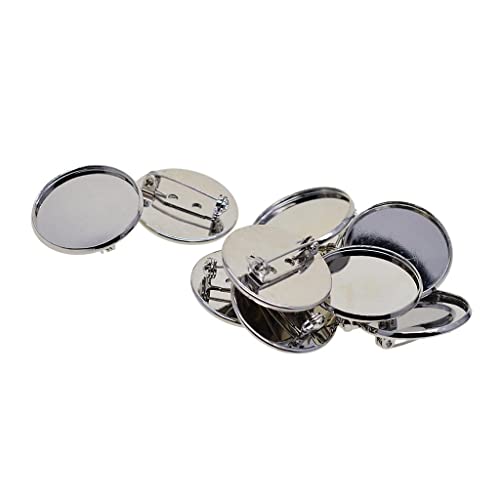 Gitohoni 10 Stücke 25mm Broschenbasis für DIY Projekte, Silber Gitohoni 10 Stücke 25mm Broschenbasis für DIY Projekte, Silber von Gitohoni