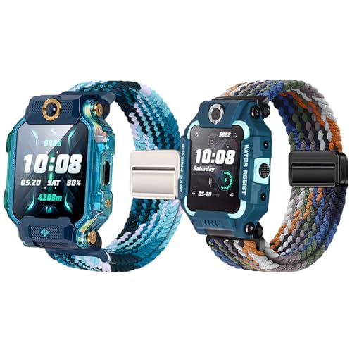 Gittos 2-Stück Magnetisch Armband Kompatibel mit imoo Watch Phone Z7/Z6/Z1 Kinder Armbänder Elastische Geflochtene Ersatzarmband für Mädchen Jungen Gittos 2-Stück Magnetisch Armband Kompatibel mit imoo Watch Phone Z7/Z6/Z1 Kinder Armbänder Elastische Geflochtene Ersatzarmband für Mädchen Jungen von Gittos