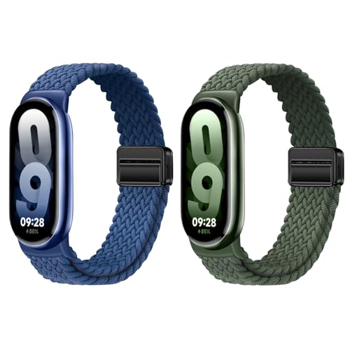 Gittos 2 Stück Magnetisch Geflecht Armband kompatibel mit Xiaomi Smart Band 9/8 für Damen Herren Gittos 2 Stück Magnetisch Geflecht Armband kompatibel mit Xiaomi Smart Band 9/8 für Damen Herren von Gittos