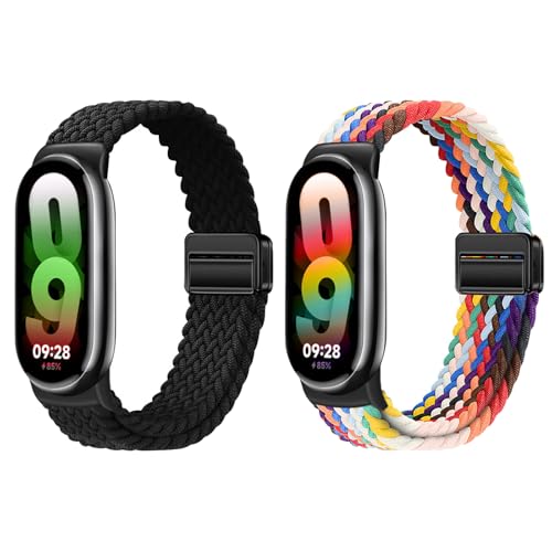 Gittos 2 Stück Magnetisch Geflecht Armband kompatibel mit Xiaomi Smart Band 9/8 für Damen Herren Gittos 2 Stück Magnetisch Geflecht Armband kompatibel mit Xiaomi Smart Band 9/8 für Damen Herren von Gittos